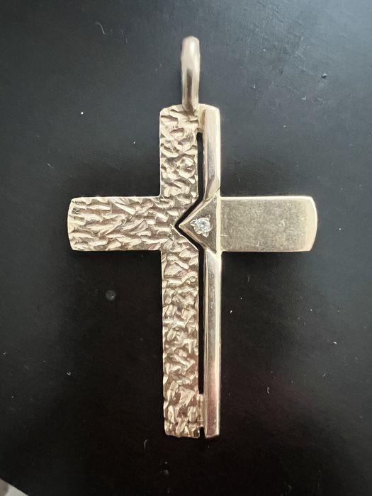 Подвес крест и др . золото 585