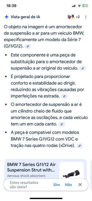 Amortecedor bmw serie 7 G11/G12