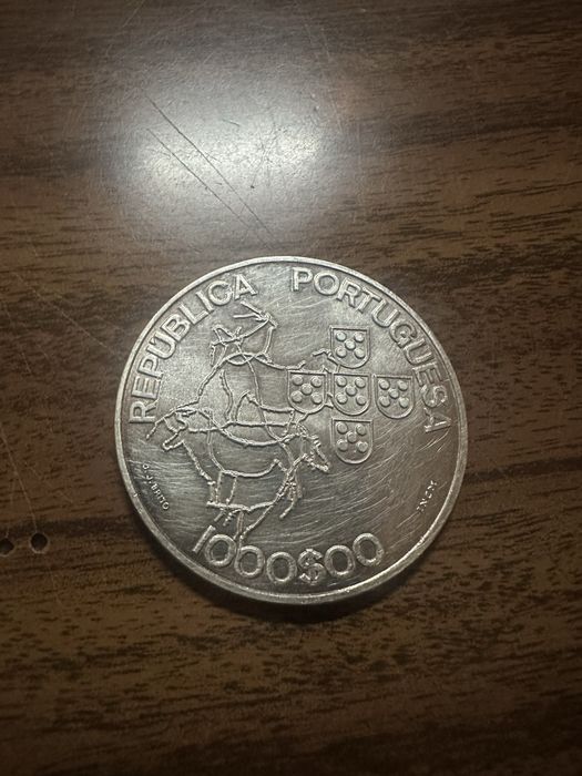 1000 escudos. Presidencia do conselho europeu. 2000