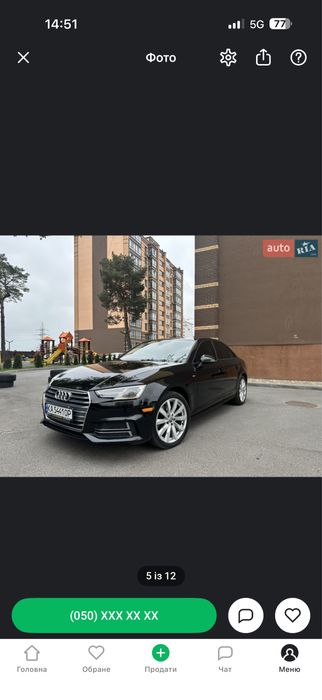 Audi A4 B9 2017 190тис.км.