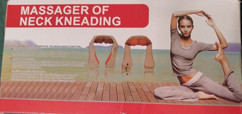 MASAŻER SHIATSU mięśni karku szyi plecow podgrzewany