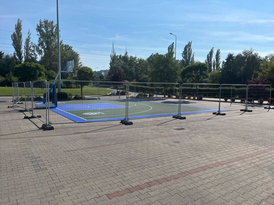 Ogrodzenie Budowlane Tymczasowe Panel Ażur Zaokrąg RaundTop Wzmacniane