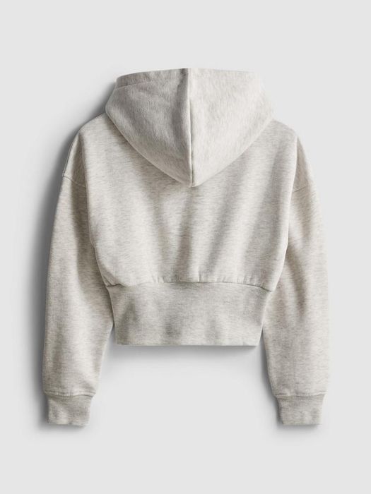 Кофта світшот худі фліс сірий меланж 134