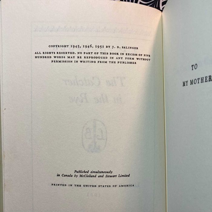The Catcher in the Rye (1st edition, BCE) - J. D. Salinger