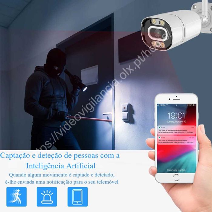 Câmara Vigilância ‼️ WiFi ‼️ Áudio Bidirecional ‼️ Deteção Movimento