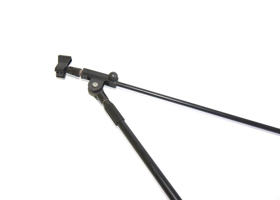 Tripé de microfone com pinça em bom estado