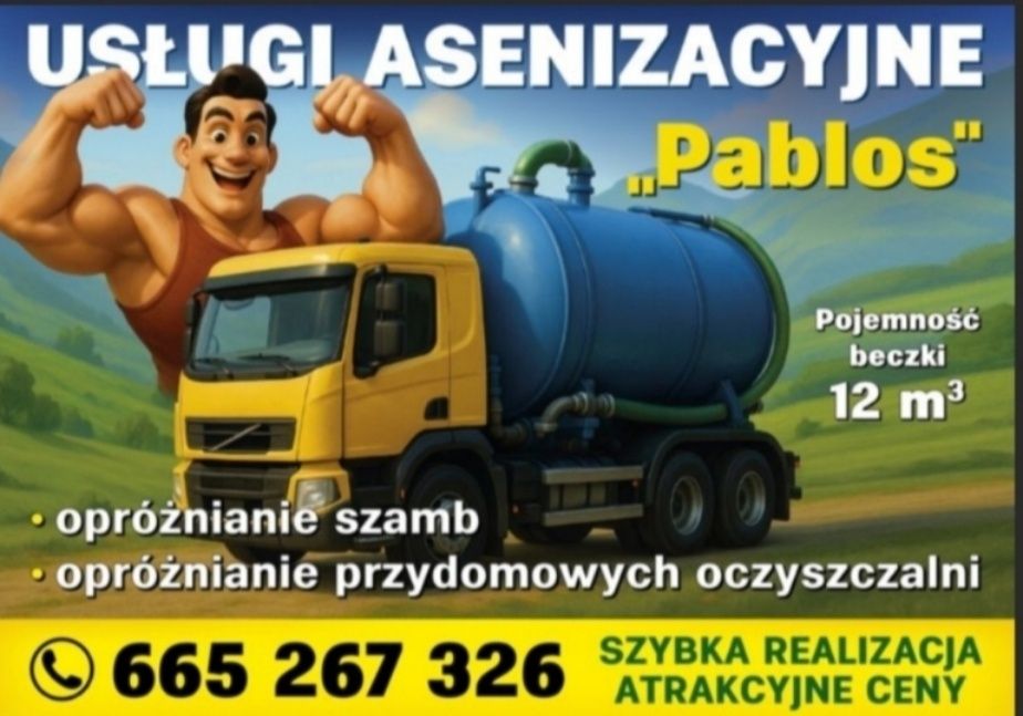 Wywóz szamb usługi asenizacyjne,