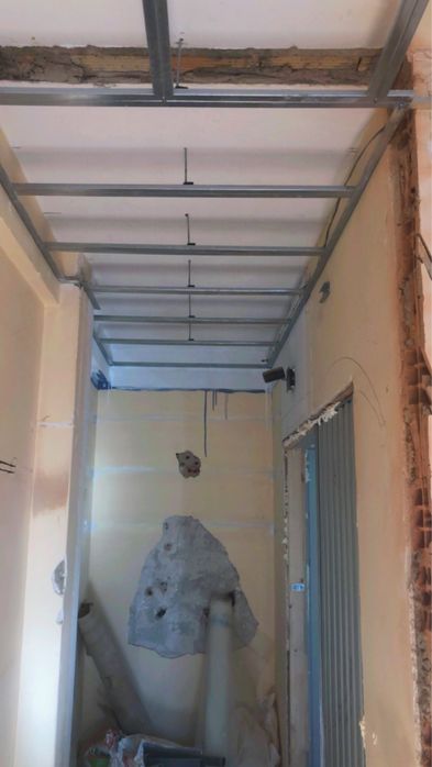 Trabalho com pladur,pintura e lavagem de telhado