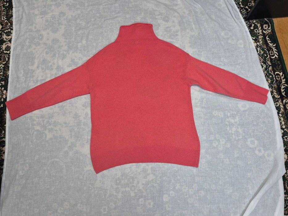 Wełniany sweter Massimo Dutti M/L, oversize, wełna, kaszmir