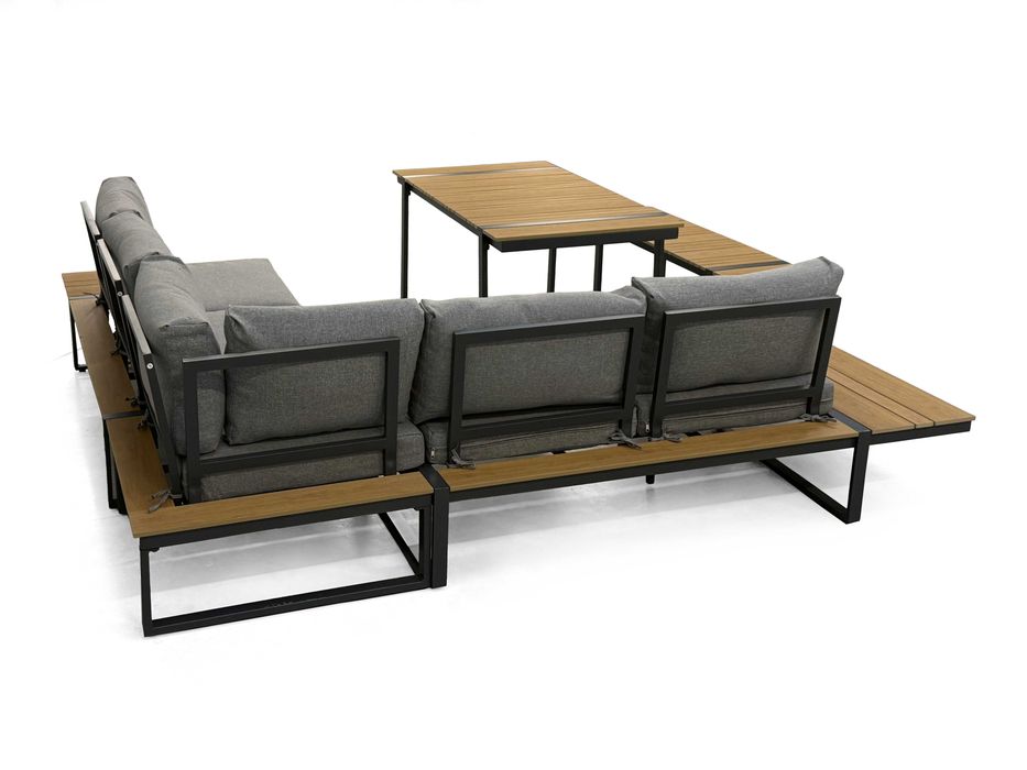 Zestaw mebli ogrodowych - narożnik aluminiowy outdoor CORTINA