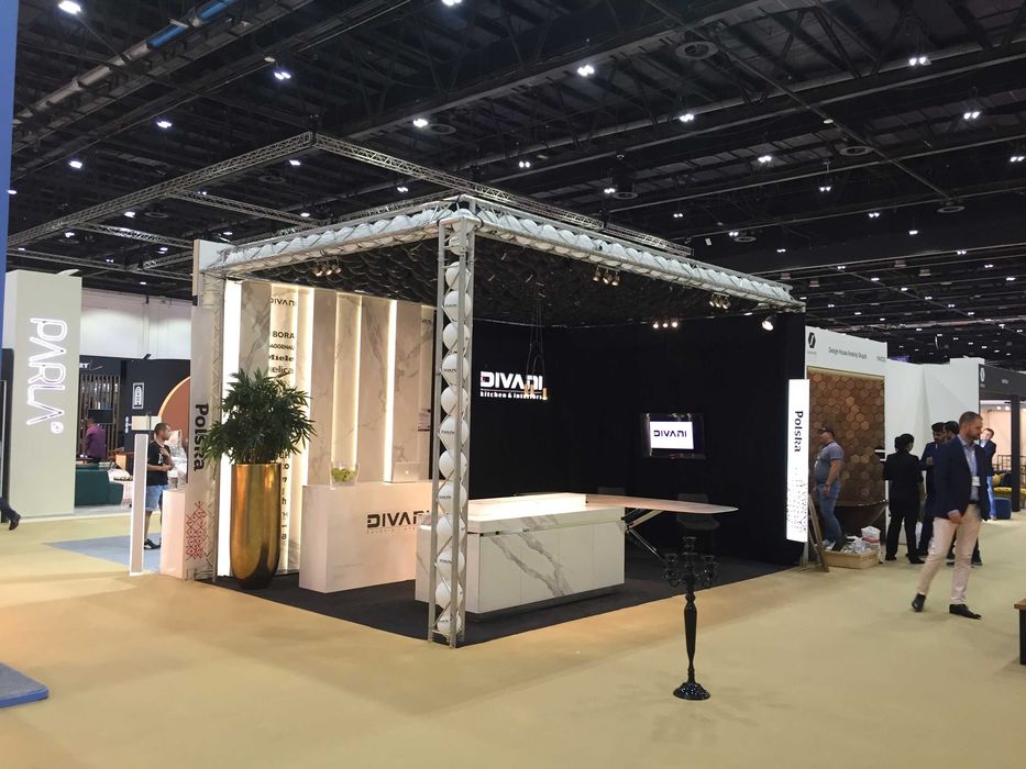 WYNAJEM Stoisko targowe 24m2 zabudowa Trilac montaż demontaż wynajem