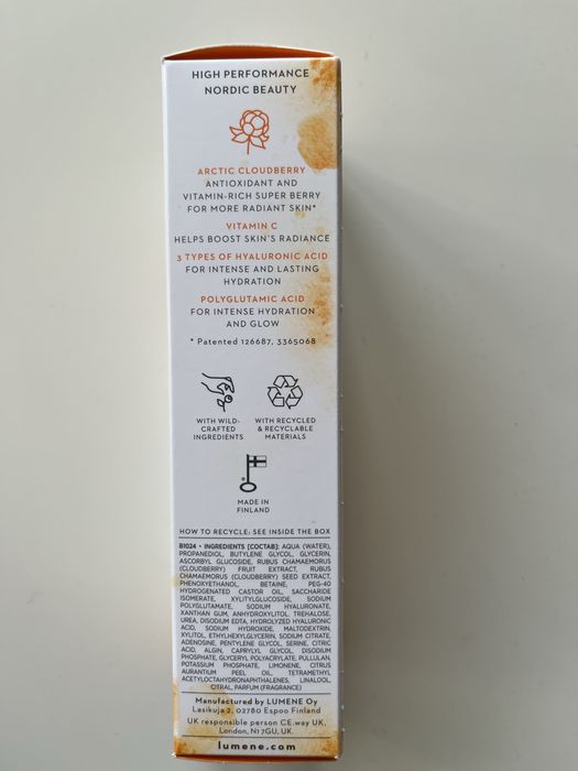 Lumene Nordic-C Glow Boost Essence serum esencja rozświetlająca