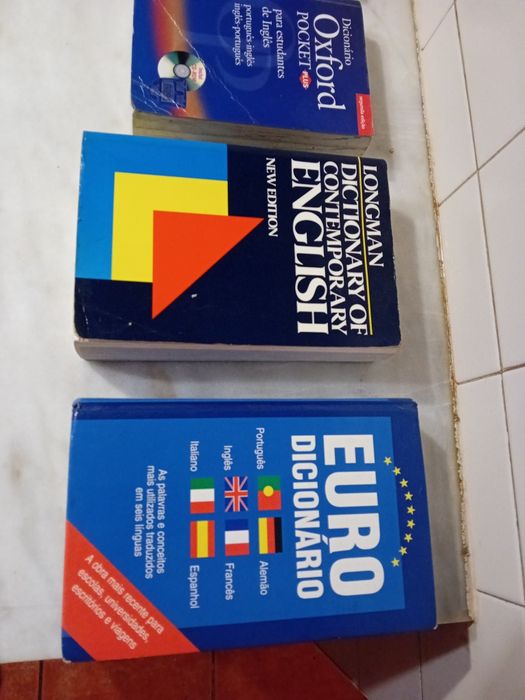 Conjunto de 6 Dicionários Inglês Diversos