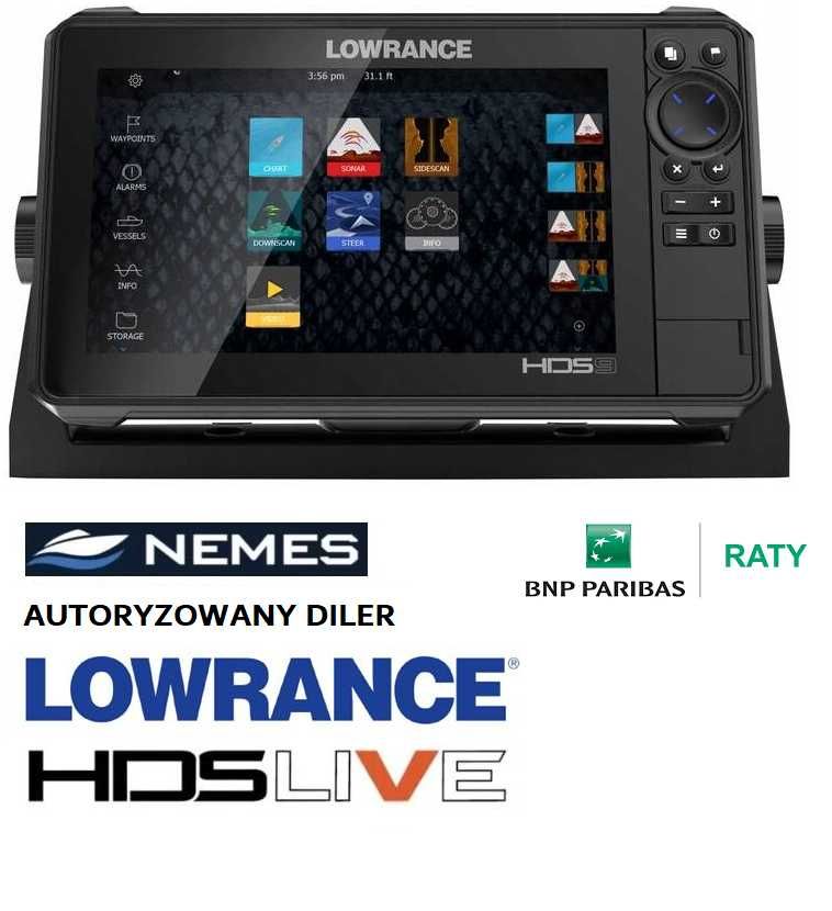 Echosonda Lowrance HDS-9" LIVE ACTIVE IMAGING 3w1 , diler OD RĘKI ...