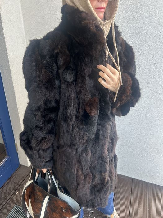 Futro czekoladowo rozmiar L ale nie tylko