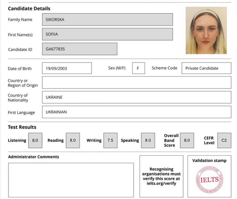 Репетитор англійської з IELTS C2