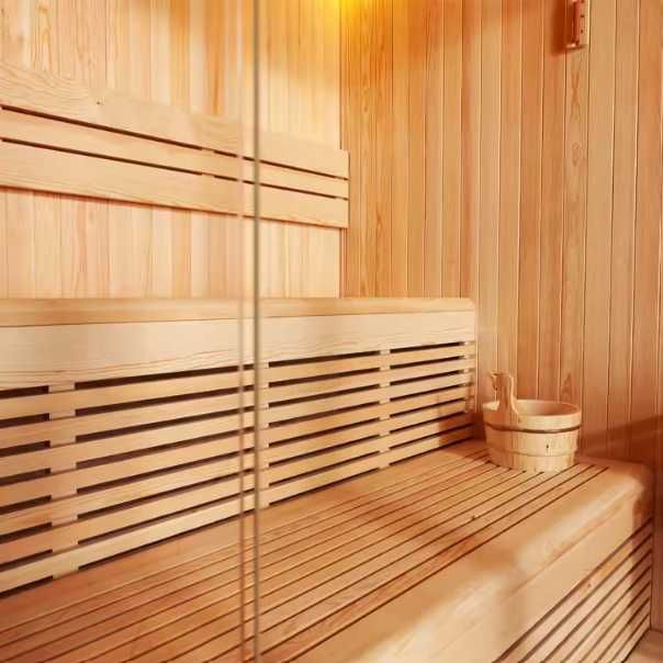 Sauna Tradicional de Madeira para Interior–4 Pessoas e Fogão Elétrico