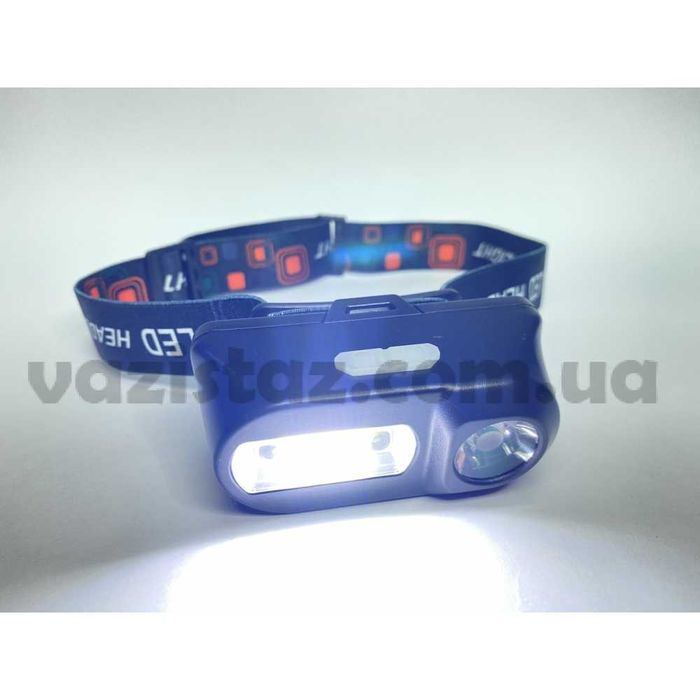 Налобный фонарик с датчиком движения, аккумулятор 18650 USB BL-1804A