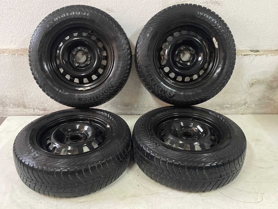 Opel Corsa D Adam Felgi 4x100 ET39 Stalowe 14 Opony Zimowe 185/70R14