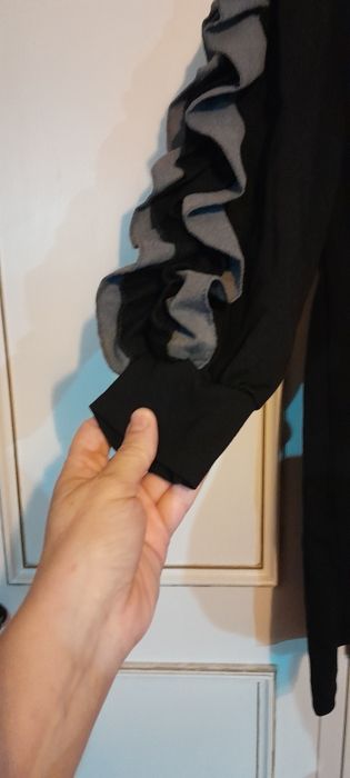 Vestido preto manga comprida