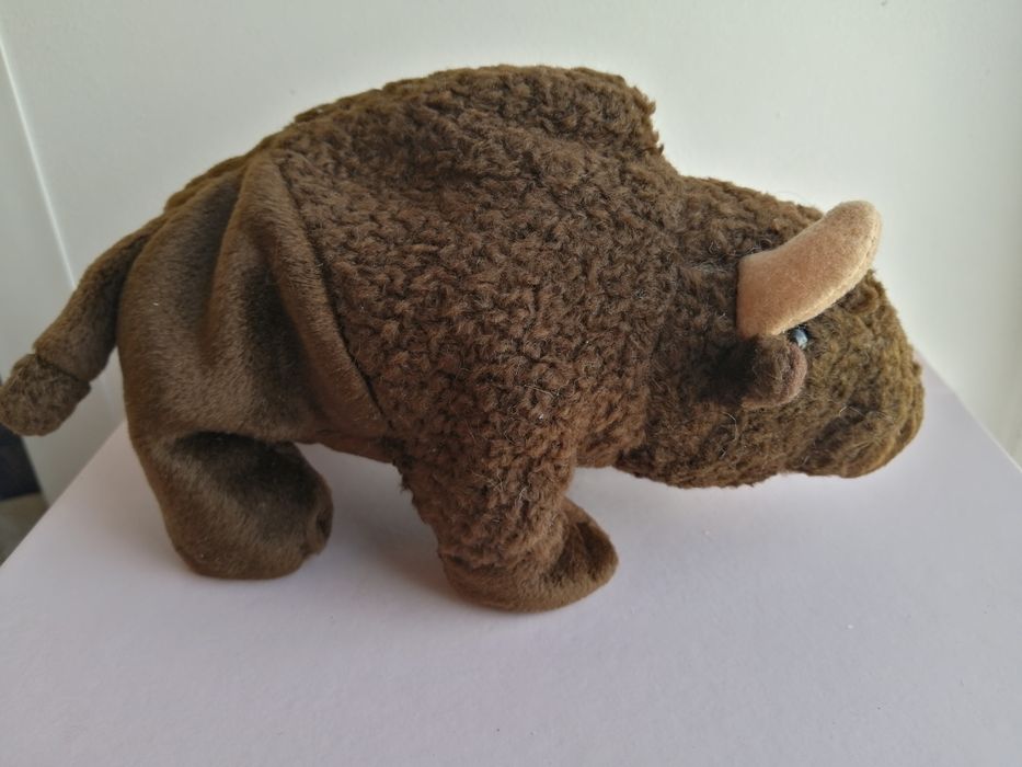 Колекційний бізон Ty Beanie Babies 1998 року вінтажний м'яка іграшка Ty вінтаж колекція ту baby 27 вересня