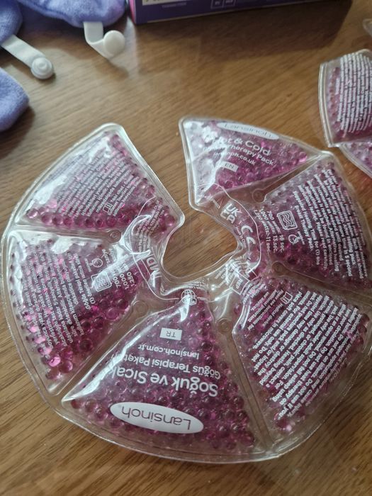 JAK NOWE Lansinoh kompresy żelowe okład na piersi ciepło zimno okłady