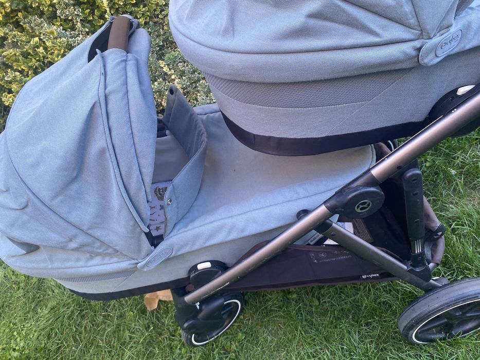 Wózek dla bliźniaków lub rok po roku Cybex Gazelle komplet