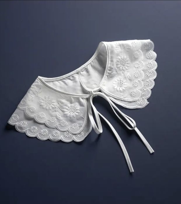 Kołnierzyk wiązany koronka