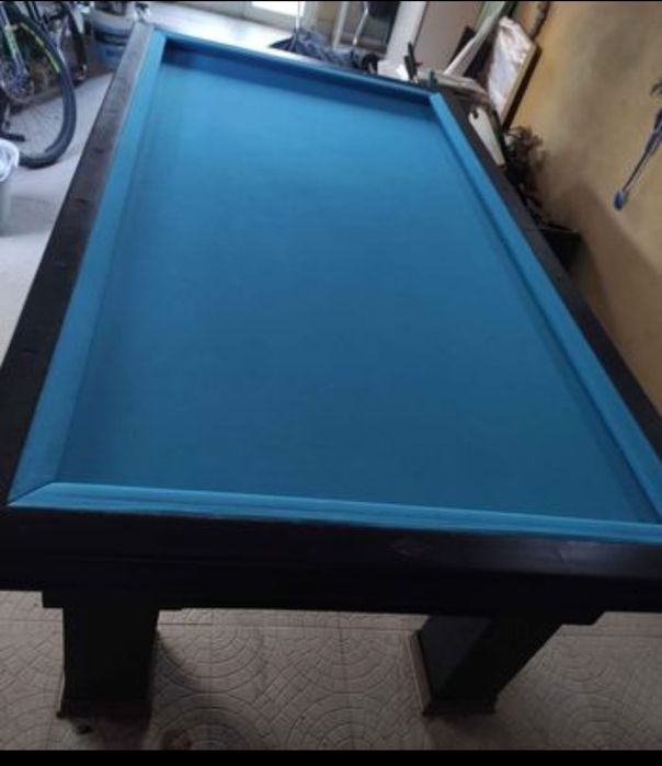 Mesa de bilhar francês com pedra de xisto