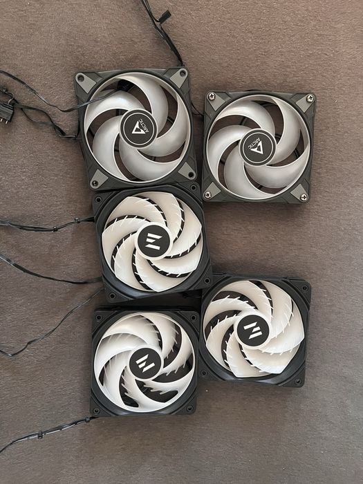 Wentylatory 2 arctic 3 zalman z podświetleniem