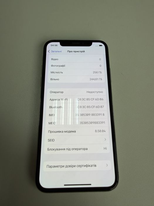 iPhone X 256 GB