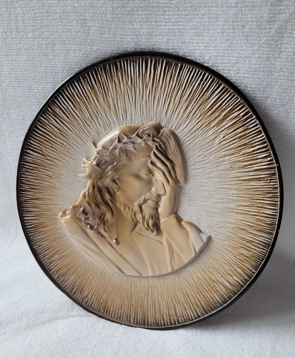 Talerz dekoracyjny Chrystus