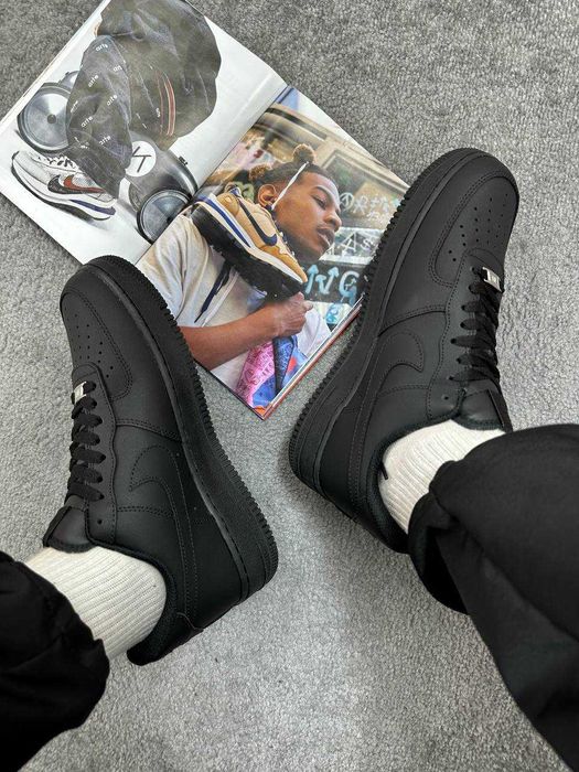 Кроссовки Nike Air Force Black, кросівки Nike Air Force