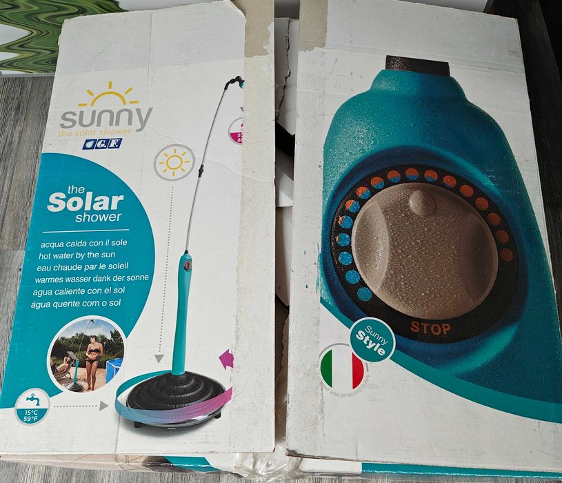 Prysznic przenośny solar Sunny nowy/powystawowy