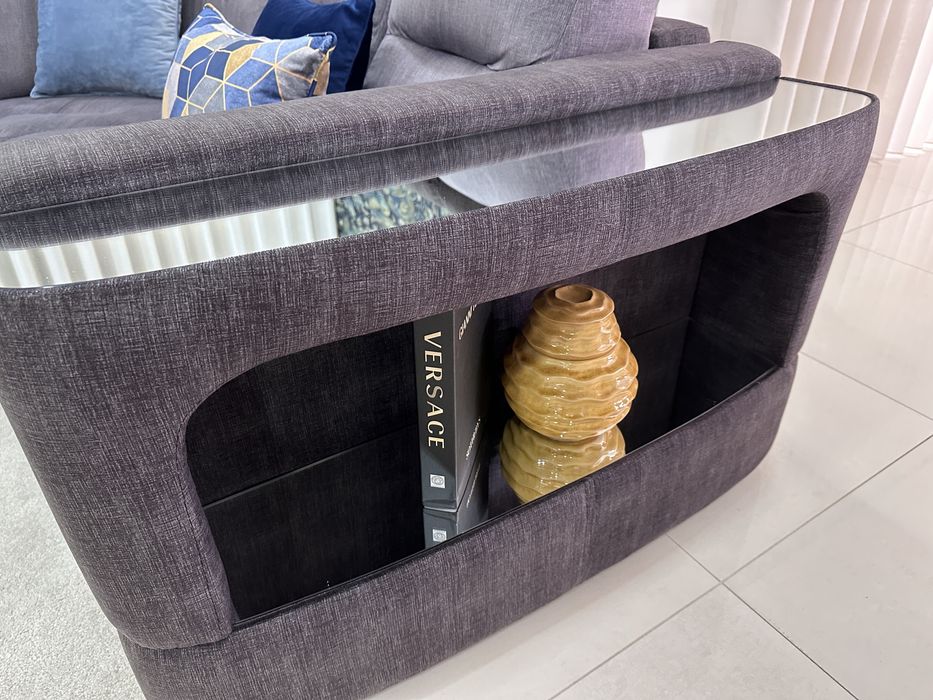 Sofá de canto c/espelhos - como novo - negociavel