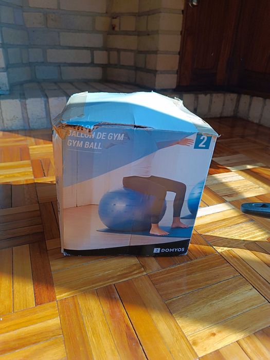 Bola de pilates azul