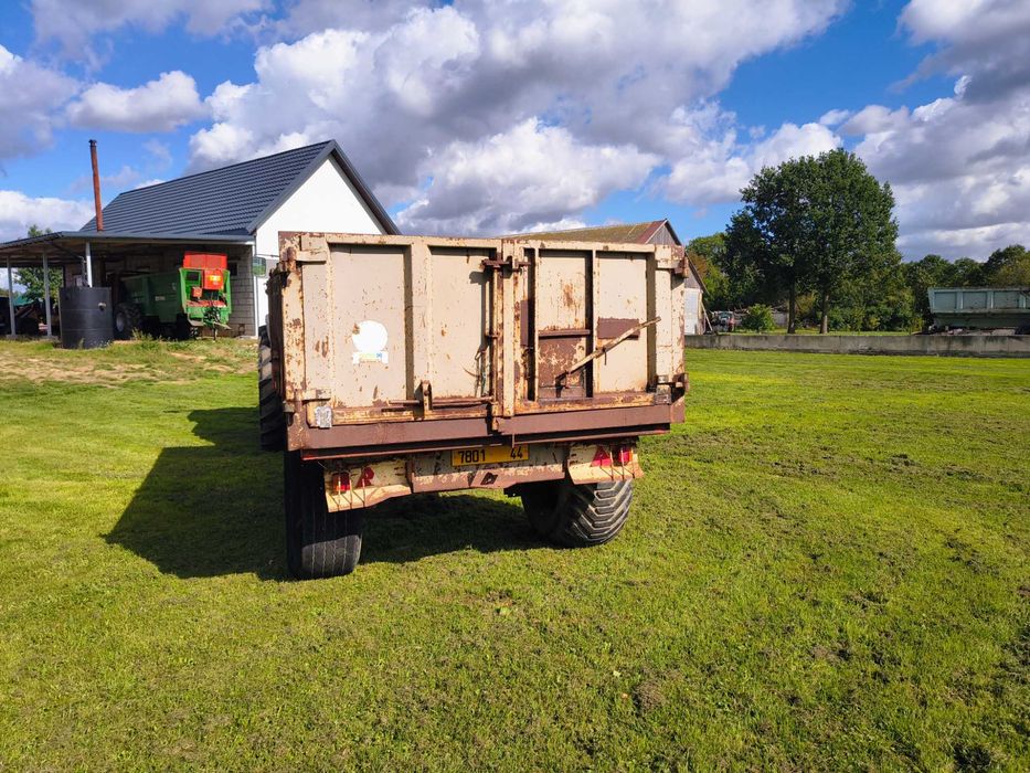 Przyczepa jednoosiową, skorupa, wywrotka 9ton