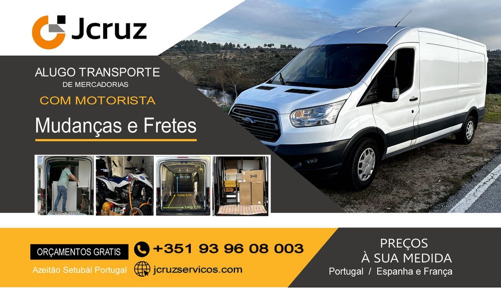 Alugo carrinha de mercadorias com Motorista para mudanças e fretes