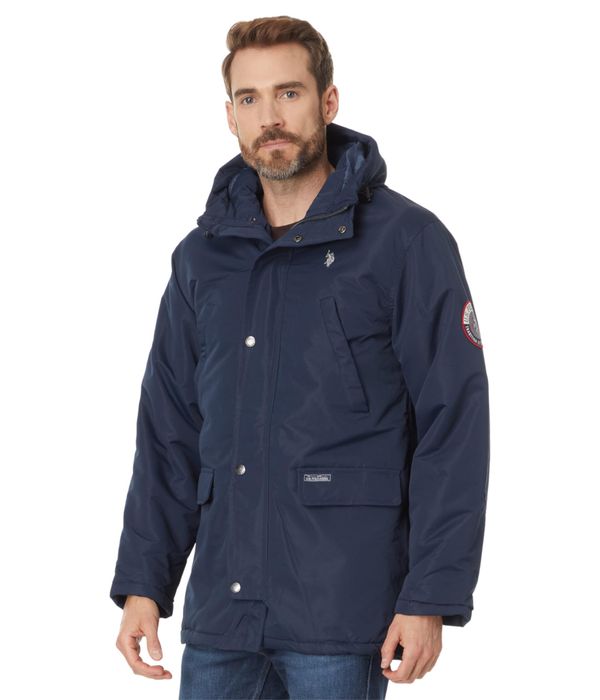 Новая мужская куртка - парка US POLO Assn. (Long Snorkel jacket navy) c америки M,L