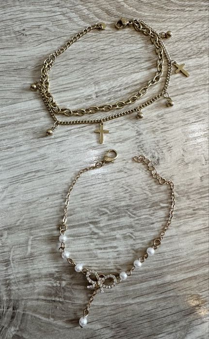 Bransoletki Stal chirurgiczna 2 sztuki NOWE