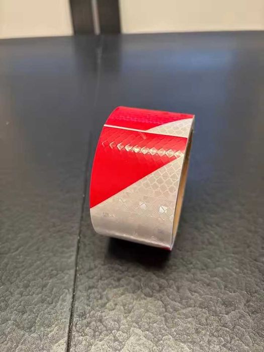 Fita reflectora perigo branco e vermelho NOVO