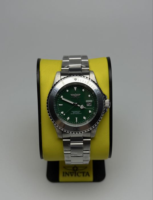 Invicta 50958, годинник інвікта, годинник з зеленим циферблатом, дайверський годинник