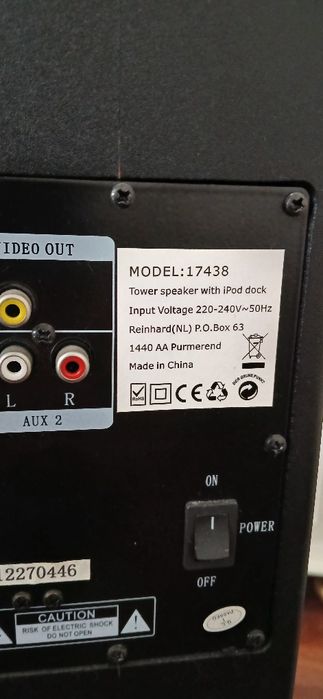 Coluna de som para ipod/ telemóvel