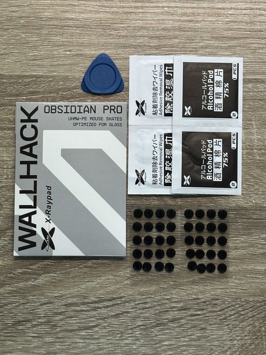 Глайди для скла WALLHACK — Obsidian Pro /  UHMW-PE Black Dots / Pills
