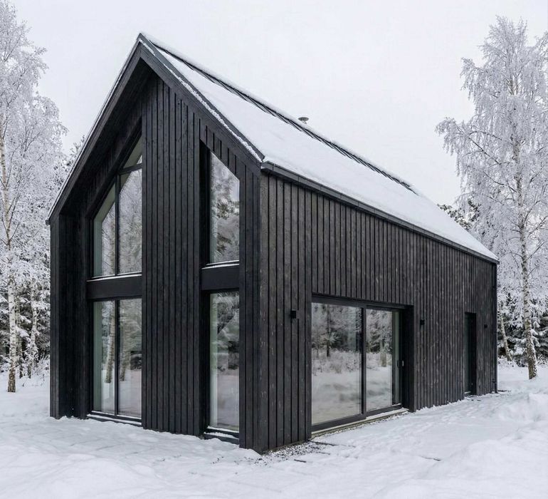 Deski elewacyjne opalane Shou Sugi Ban Podbitka Szalówka deska opalana