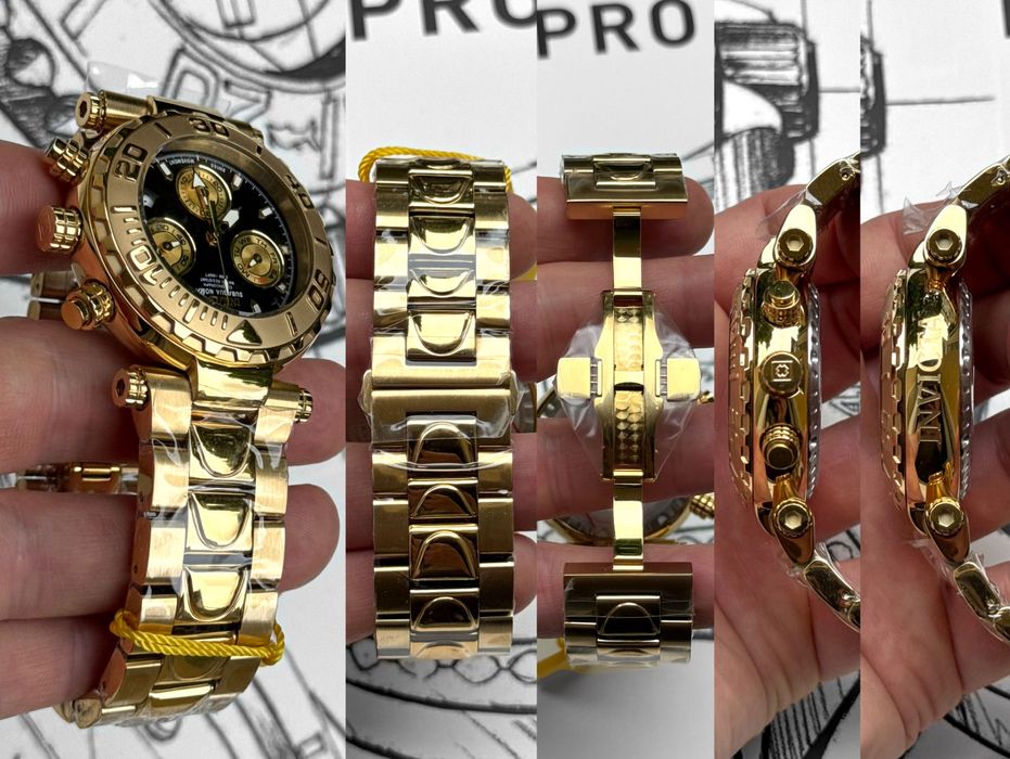 Годинник часы Invicta 25800 Subaqua Noma I 47 mm. Gold Swiss 200 MT.