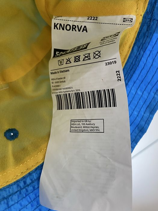 Ikea bucket hat kapelusz wiaderkowy kultowy niebieski