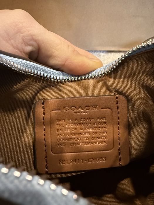 Coach Bolsa Jonie blękitna torebka hit!!!
