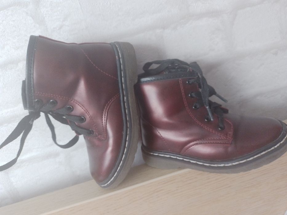 Botki bordowe r 25
