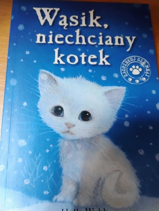 artykuły używane książka dla dzieci wąsik niechciany kotek,